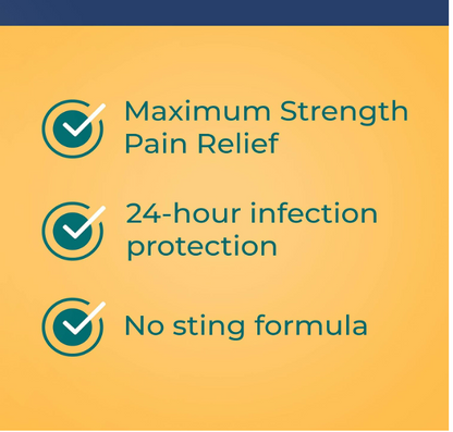 Neosporin - Alivio del dolor máxima potencia - protección contra infecciones las 24 horas.