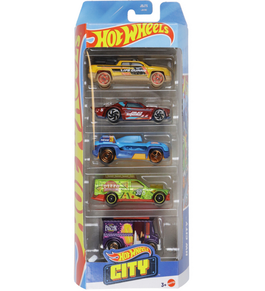 Mattel - Hot Wheels pack de 5 HW City