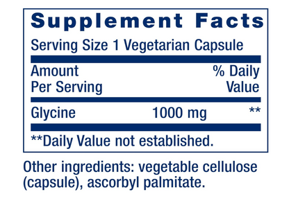 Life Extension - Glycine 1000mg, 100 capsulas vegetarianas