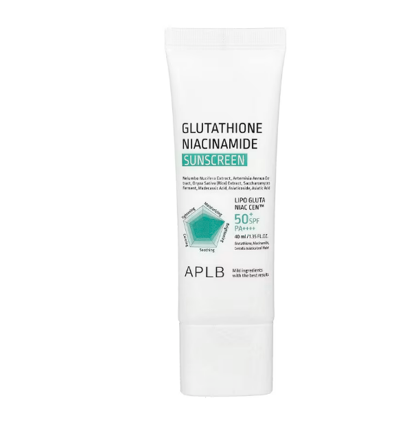 Glutathione Niacinamide Sunscreen 50+SPF, PA ++++, 40ml - APLB