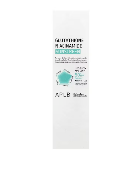 Glutathione Niacinamide Sunscreen 50+SPF, PA ++++, 40ml - APLB