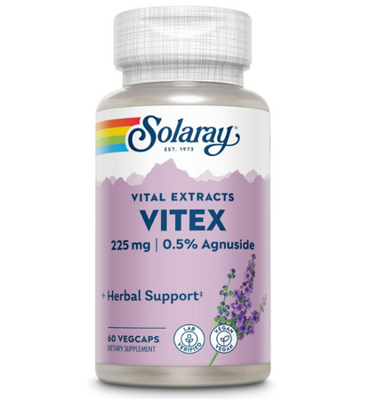 Vitex vital extracts 225mg, 0.5%, 60 capsulas - Solaray