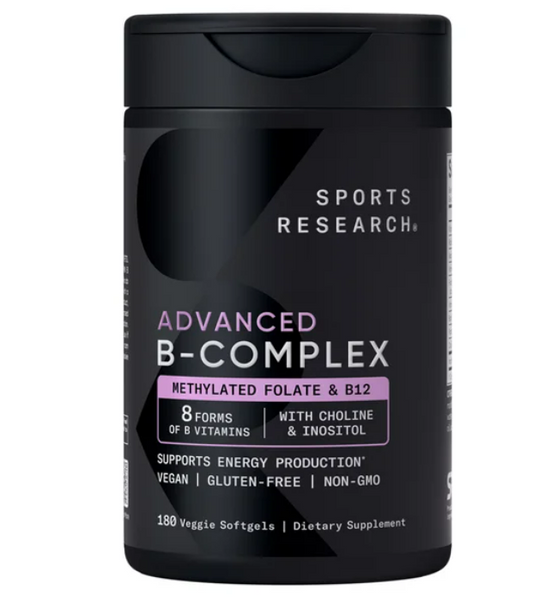 Sport Research - Advanced B-complex Methylated Folate & B12, 180 capsulas