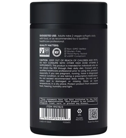 Sport Research - Advanced B-complex Methylated Folate & B12, 180 capsulas