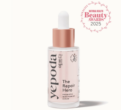 Yepoda- The Repair Hero, Suero de niacinamida con probióticos - 1.01oz