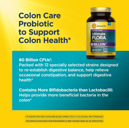 RenewLife - Ultimate Flora Colon care probiotico 60 capsulas