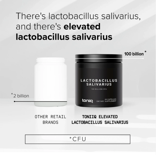 Toniq - Lactobacillus Salivarius 100 Billion CFU, 60capsulas
