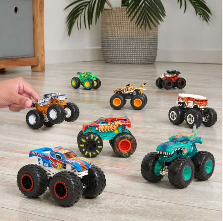 Mattel - Hot Wheels Monster Trucks, pack- 8