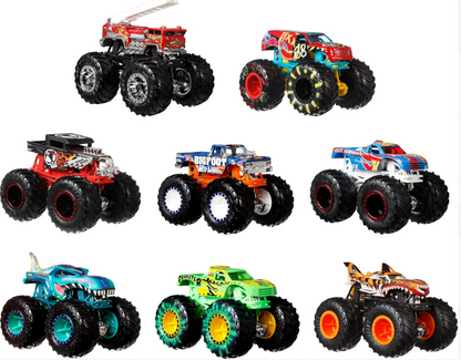 Mattel - Hot Wheels Monster Trucks, pack- 8