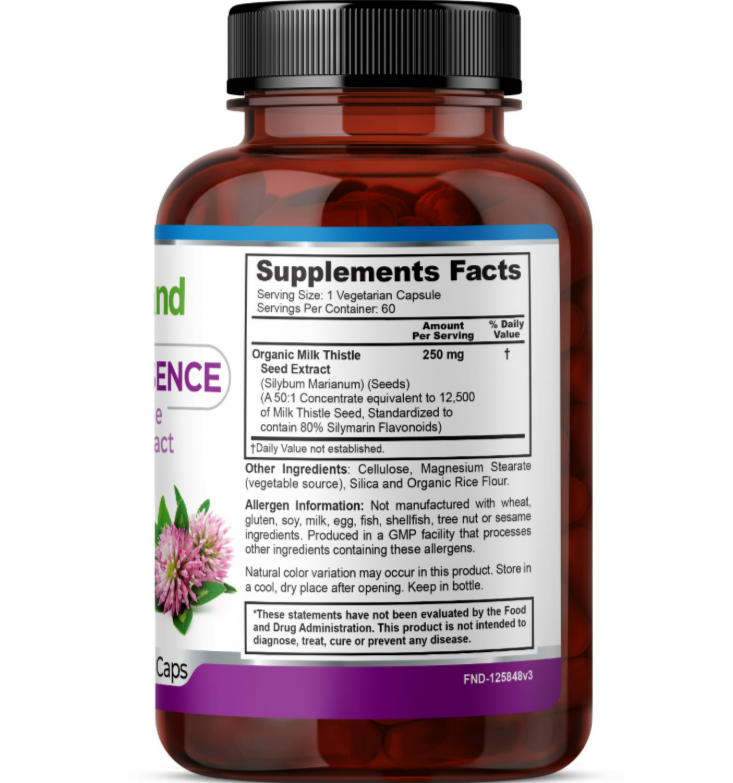 Fineland - Thistle Essence(Milk Thistle), 250mg extract - 60 capsulas