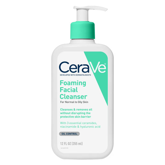 CeraVe Limpiador Facial Espumoso, 355ml