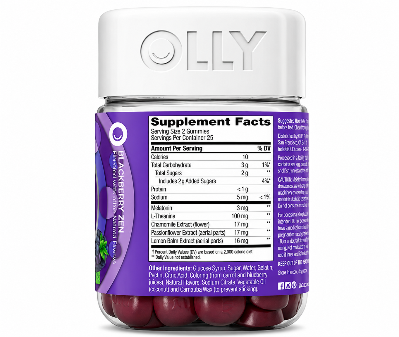 Olly Sleep   Melatonina  en Gomitas -