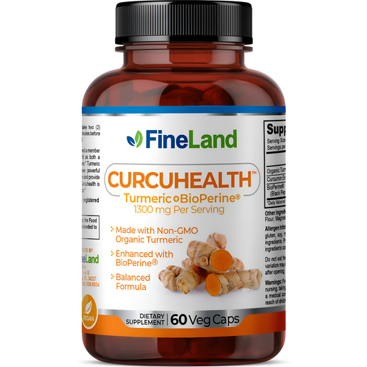 Curcuhealth turmeric + bioperine Fineland , 60 capsulas