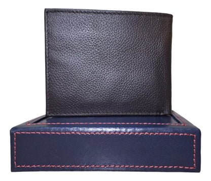 Tommy Hilfiger Leather wallet and valet, billetera para hombre color marrón/tan