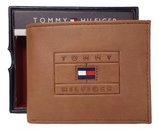Billetera Tommy Hilfiger marrón claro