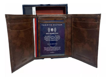 BILLETERA TOMMY HILFIGER HOMBRE COLOR MARRON