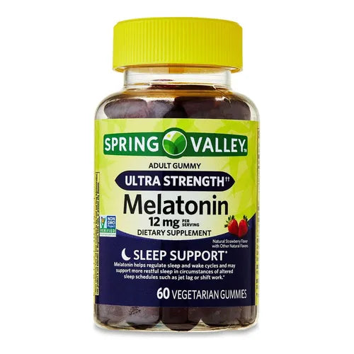 Spring Valley Ultra Strength Melatonina 12 mg 60 gomitas