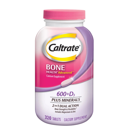Calcio Caltrate Bone Health Advanced 600+D3 Plus Minerals, 320 Tablets
