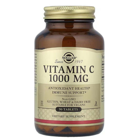VITAMINA C SOLGAR 1000 mg . 90 Tabletas