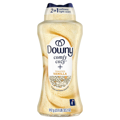 Perlas potenciadoras del aroma Downy Comfy Cozy para el lavado de ropa, aroma a vainilla tostada, 912 g