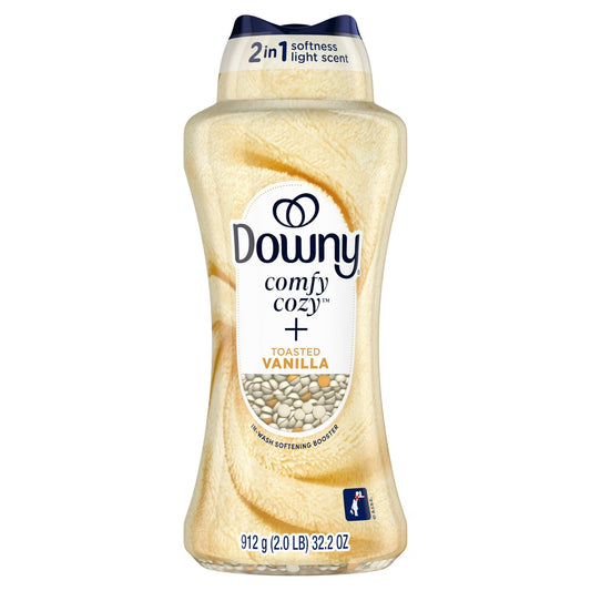 Perlas potenciadoras del aroma Downy Comfy Cozy para el lavado de ropa, aroma a vainilla tostada, 912 g