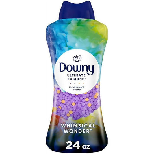 Downy Ultimate Fusions - Perlas potenciadoras de aroma en lavado + liberación de aroma de doble acción, maravilla caprichosa (24 onzas)