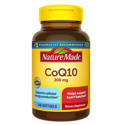 Coenzima Q10 - Nature Made CoQ10 200 mg. 140 Capsulas de Gel