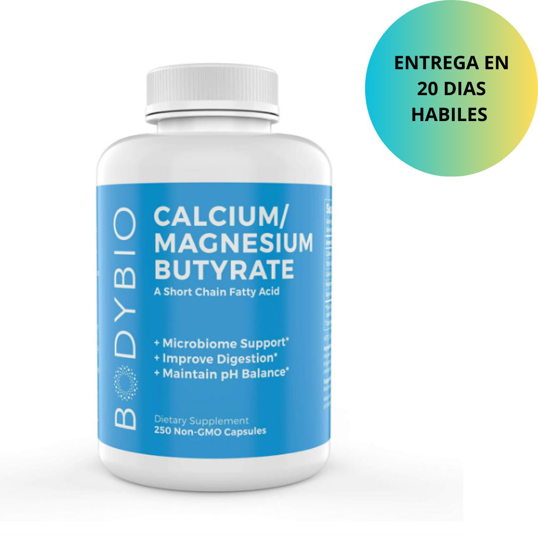 BodyBio Calcio/ Magnesio butyrate 250 capsulas