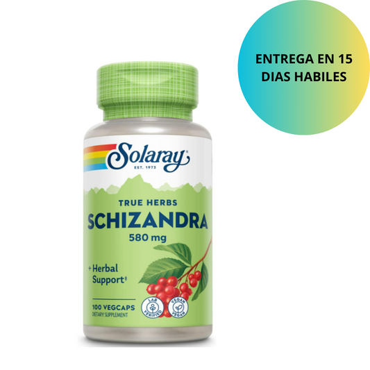 Schizandra 580mg , 100 capsulas vegetables - Solaray