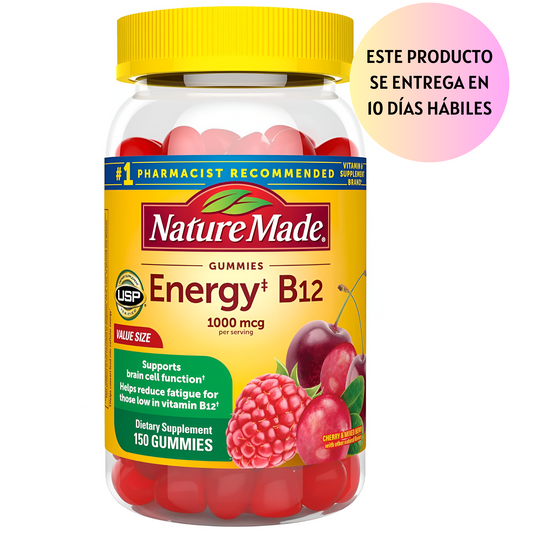 Energy B12 1000mcg , 150 gomitas - Nature Made
