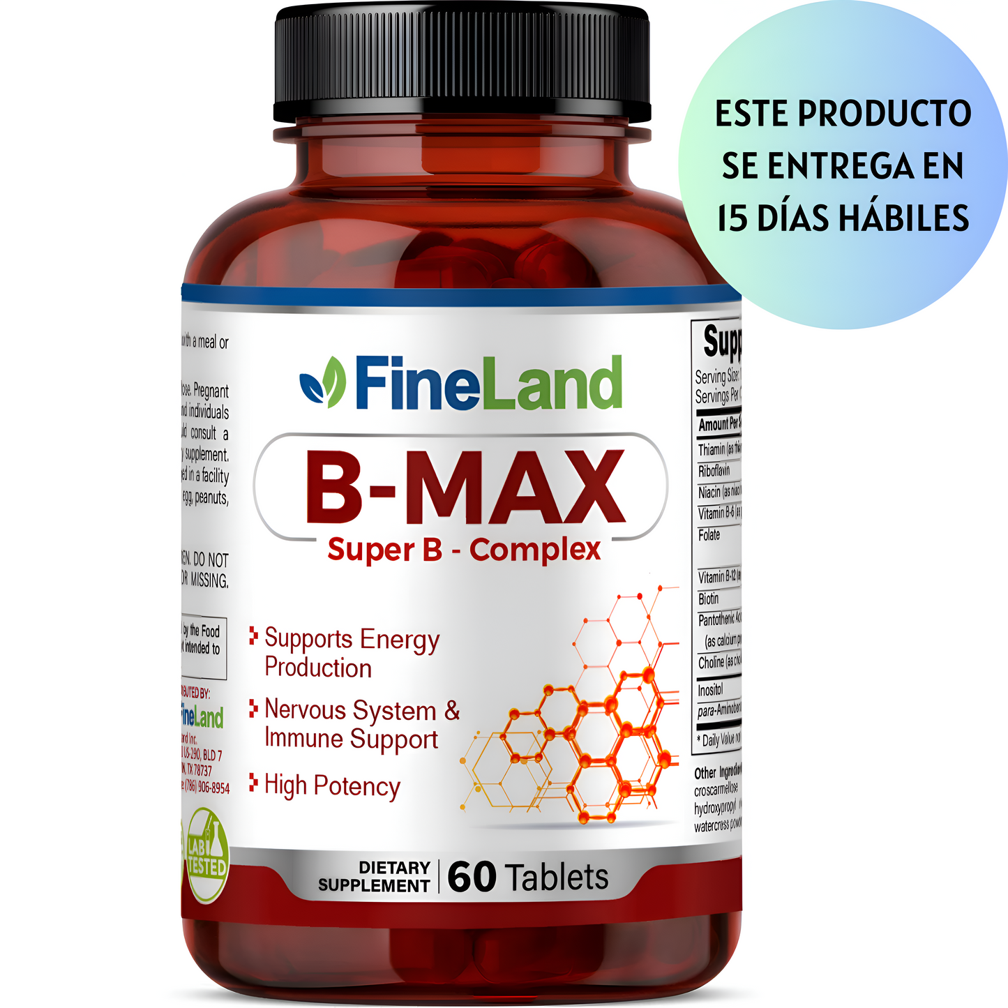 B-Max super B-complex , Fineland - 60 tabletas