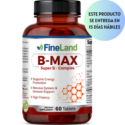 B-Max super B-complex , Fineland - 60 tabletas