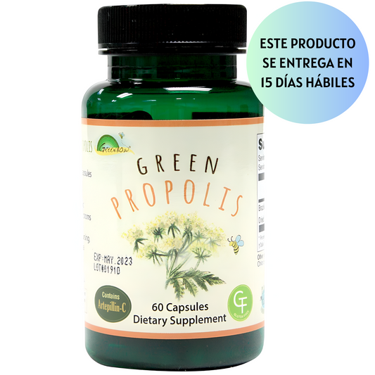 Greenbow Propóleos verdes – Propóleos verdes brasileños genuinos, contiene artepillina C 60 cápsulas veganas