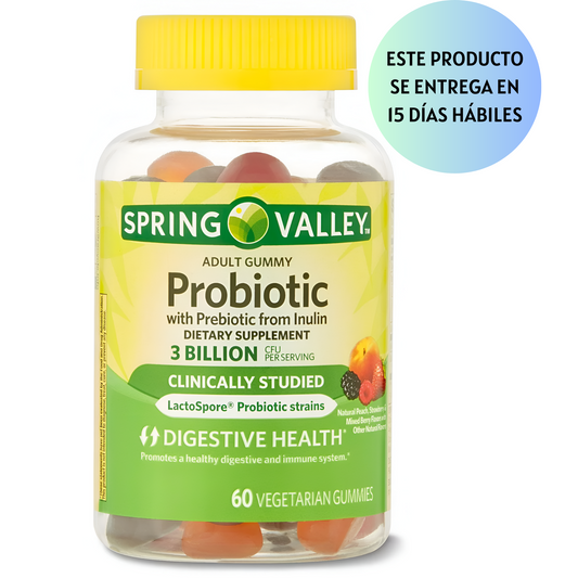 Spring Valley Probiótico 3billion - 60 gomitas vegetarianas