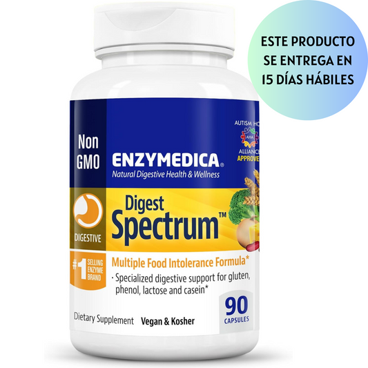 Enzymedica – Digest Spectrum, múltiples alimentos Intolerancia Fórmula, 90 Cápsulas