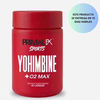 PrimalFx Sports - YOHIMBINE +O2 MAX, 60 capsulas