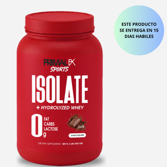 PrimalFx Sports -  Isolate + Hydrolyzed whey 0g , 900g