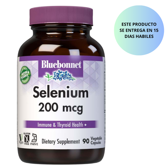 BLUEBONNET NUTRICIÓN SELENIO 200 mcg 90 CAPSULAS