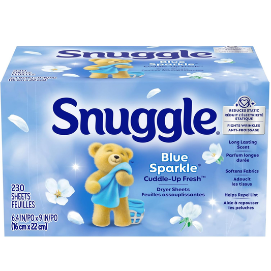 Snuggle - Toallitas suavizantes para secadora aroma fresco, 230 unidades