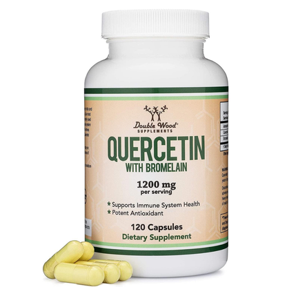 Double Wood - Quercetina con bromelina 1200mg, 120 capsulas