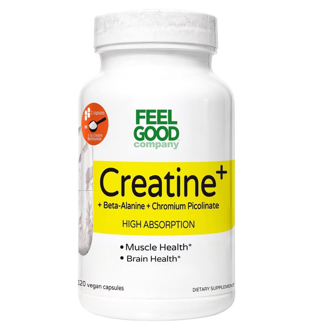 Feel Good - Creatina + Beta-alanina + Picolinato de cromo, 120 capsulas