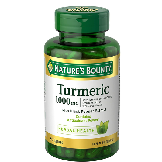 Natures bounty - Turmeric 1000mg con Black Pepper Extract, 60 capsulas