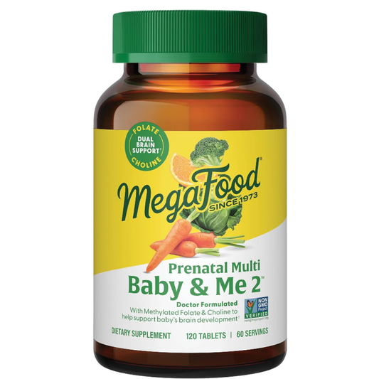 MegaFood multivitaminico prenatal 120 tabletas