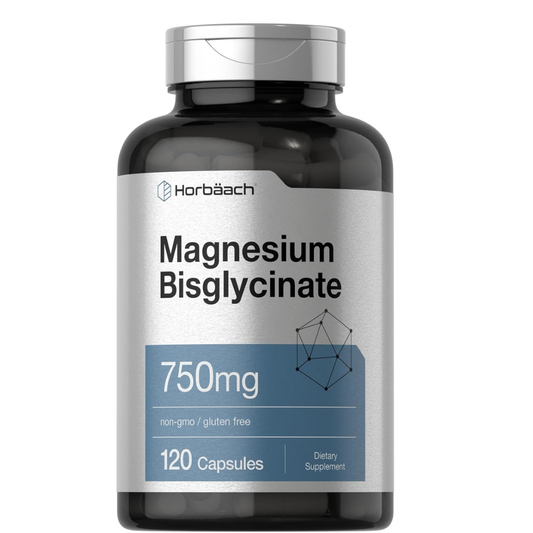 Horbäach - Magnesium Bisglycinate |750mg |  120 capsulas