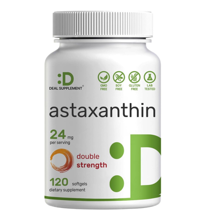 Deal Supplement-  Astaxanthin 24mg(12mg por capsula), 120 capsulas