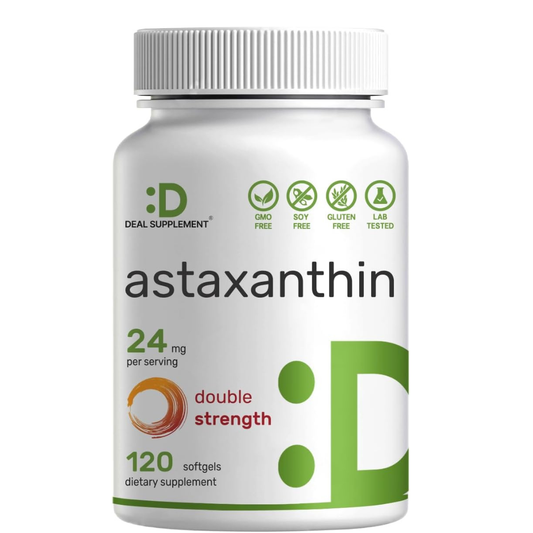 Deal Supplement-  Astaxanthin 24mg(12mg por capsula), 120 capsulas