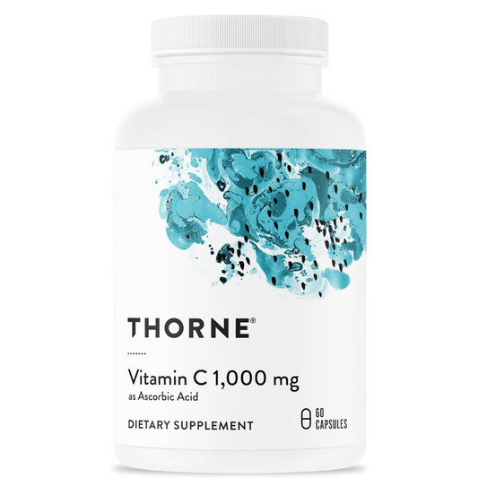 Thorne - Vitamina C 1000mg as Ascorbic Acid, 60 capsulas