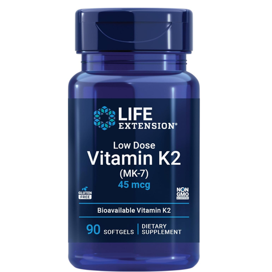 Life Extension - Low Dose Vitamina K2(MK-7) 45mcg, 90 capsulas