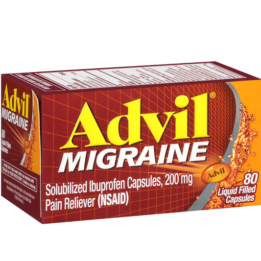 Advil - Analgésicos para Migraña, 80 cápsulas rellenas de líquido