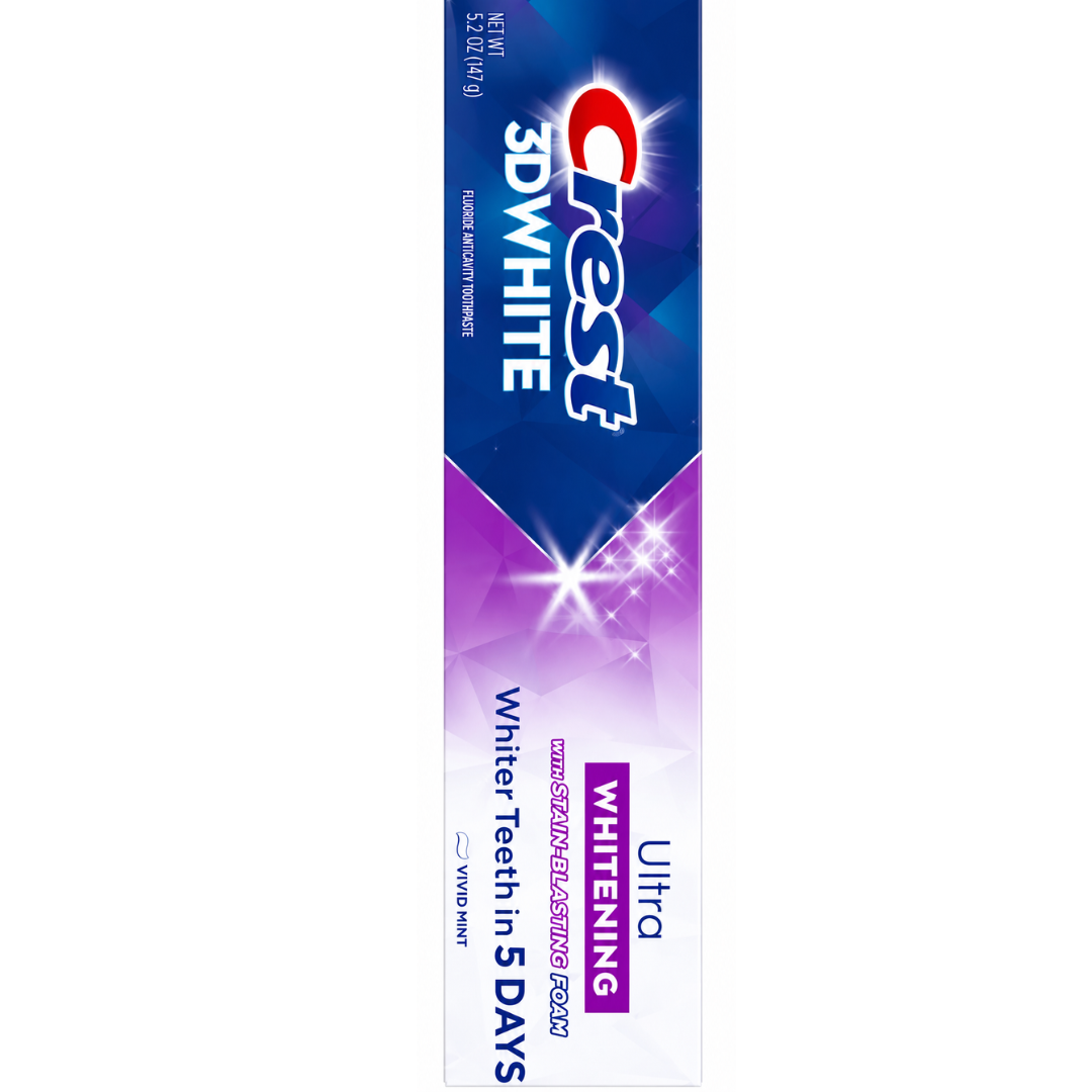 Crest 3D White - Pasta Dental Vivid Mint Ultra Whitening, 147g